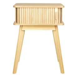 Table de chevet bois (H54 cm) Tim Beige
