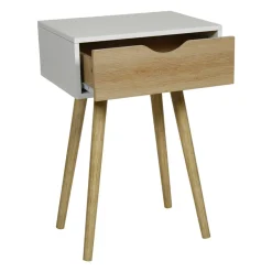 Table de chevet bois (H50 cm) Modern Blanche