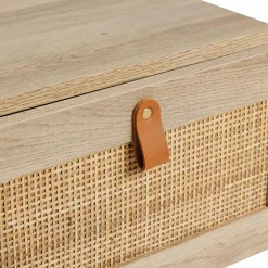 Table de chevet cannage (H40 cm) Jaipur Naturel