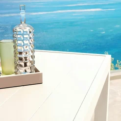 Table de jardin rectangulaire aluminium 10 places (240 x 120 cm) Murano Blanc