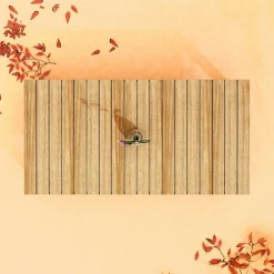 Table de jardin rectangulaire en bois d'acacia 8 places (215 x 110 cm) Bornéo Naturel