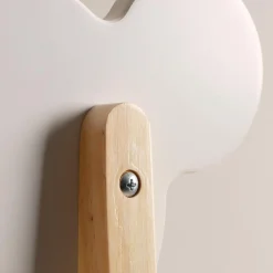 Table et 2 chaises enfant bois (H44 cm) Oursons Blanc