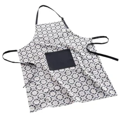 Tablier de cuisine coton avec poche (60 x 84 cm) Solaris Noir