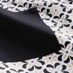 Tablier de cuisine coton avec poche (60 x 84 cm) Solaris Noir