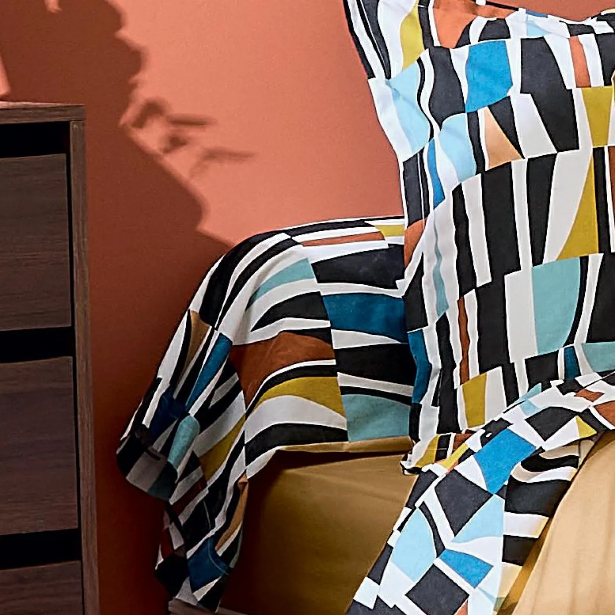 Taie de traversin coton (200 cm) Pietro Multicolore