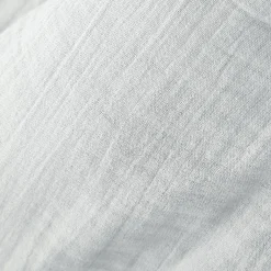 Taie de traversin gaze de coton (L185 cm) Gaïa Gris nuage