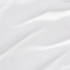Taie de traversin percale de coton (L185 cm) Cali Blanc