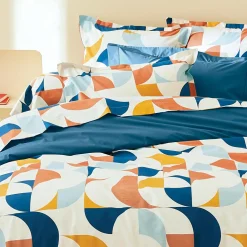 Taie de traversin percale de coton (L200 cm) Modulo Multicolore