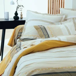 Taie de traversin percale de coton (L200 cm) Marlow Jaune