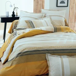 Taie de traversin percale de coton (L200 cm) Marlow Jaune