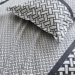 Taie de traversin percale de coton (L200 cm) Riviera Grise