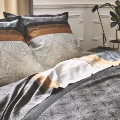 Taie de traversin satin de coton (L200 cm) Tiago Noire