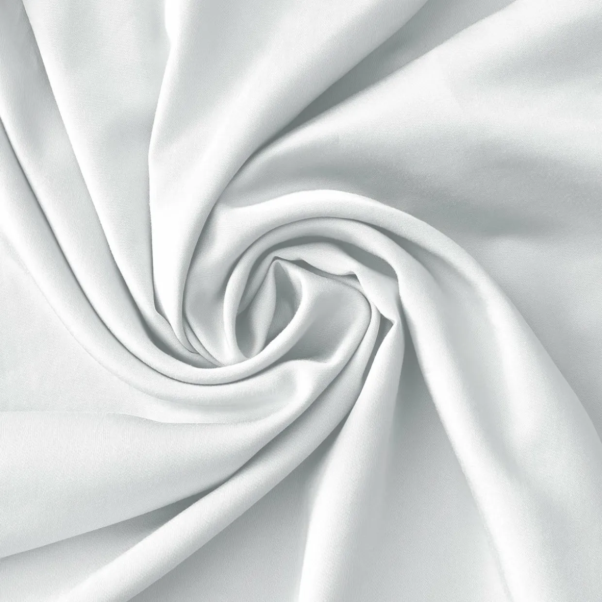 Taie de traversin satin de bambou (L185 cm) Sienna Blanc chantilly