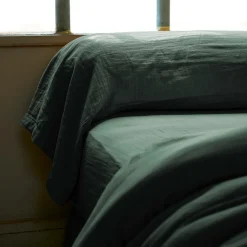 Taie de traversin Traversin gaze de coton (L 185 cm) Gaïa Vert sapin