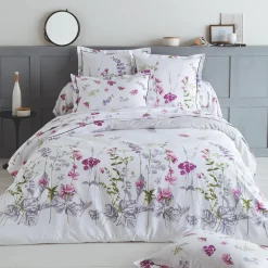 Taie d'oreiller carrée coton (65 x 65 cm) Pretty Blanche