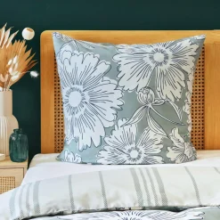 Taie d'oreiller Carrée Coton (63 x 63 cm) Lara Vert