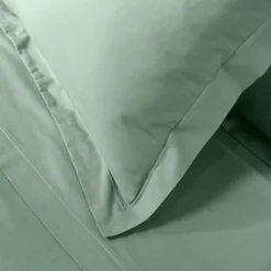 Taie d'oreiller carrée coton bio (63 x 63 cm) Biolina Vert sauge