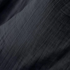 Taie d'oreiller carrée gaze de coton (60 x 60 cm) Gaïa Bleu nuit