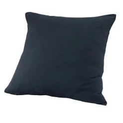 Taie d'oreiller carrée gaze de coton (60 x 60 cm) Gaïa Bleu nuit