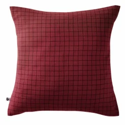 Taie d'oreiller carrée gaze de coton (60 x 60 cm) Gaïa Mix Lie de vin