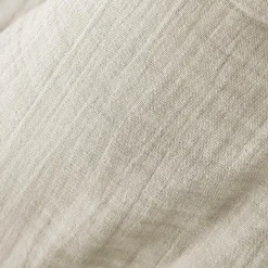 Taie d'oreiller carrée gaze de coton (80 x 80 cm) Gaïa Beige pampa