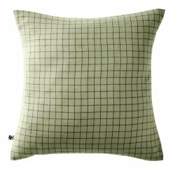Taie d'oreiller carrée gaze de coton (60 x 60 cm) Gaïa Mix Vert tilleul