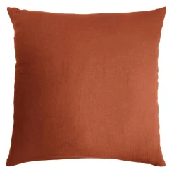 Taie d'oreiller carrée gaze de coton (80 x 80 cm) Gaïa Terracotta