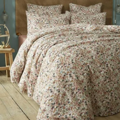 Taie d'oreiller carrée gaze de coton (60 x 60 cm) Constance Beige pampa