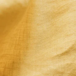 Taie d'oreiller carrée lin lavé (80 x 80 cm) Louise Jaune moutarde