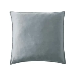 Taie d'oreiller carrée lyocell Tencel™ lavé (63 x 63 cm) Olivia Bleu stone