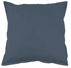 Taie d'oreiller carrée percale de coton (65 x 65 cm) Cali Bleu marine