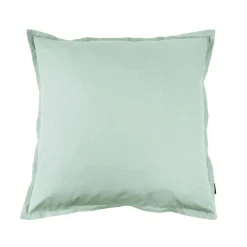 Taie d'oreiller carrée percale de coton (65 x 65 cm) Cali Vert eucalyptus