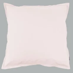Taie d'oreiller carrée percale de coton (80 x 80 cm) Cali Rose poudré