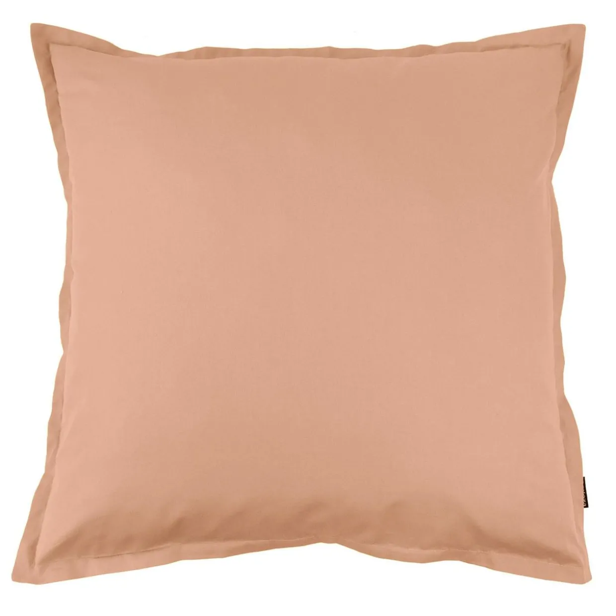 Taie d'oreiller carrée percale de coton (80 x 80 cm) Cali Rose pêche