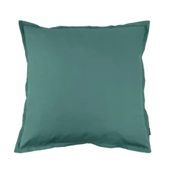 Taie d'oreiller carrée percale de coton (65 x 65 cm) Cali Bleu canard