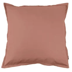 Taie d'oreiller carrée percale de coton (80 x 80 cm) Cali Bois de rose