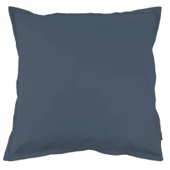 Taie d'oreiller carrée percale de coton (80 x 80 cm) Cali Bleu marine
