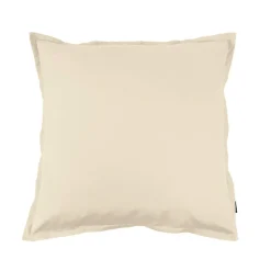 Taie d'oreiller carrée percale de coton (65 x 65 cm) Cali Beige