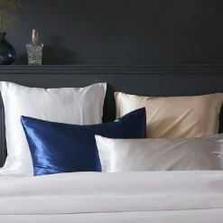 Taie d'oreiller carrée soie de mûrier (80 x 80 cm) Mizuki Blanche