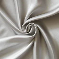 Taie d'oreiller carrée soie de mûrier (80 x 80 cm) Mizuki Gris clair