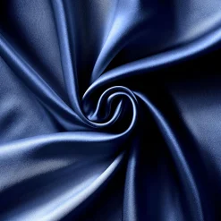 Taie d'oreiller carrée soie de mûrier (63 x 63 cm) Mizuki Bleu marine