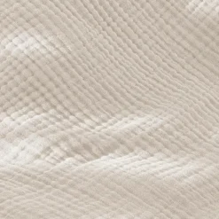 Taie d'oreiller quadruple gaze de coton (50 x 80 cm) Victoria x Gaïa Beige Pampa