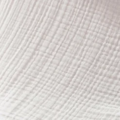 Taie d'oreiller quadruple gaze de coton (60 x 60 cm) Victoria x Gaïa Blanc chantilly