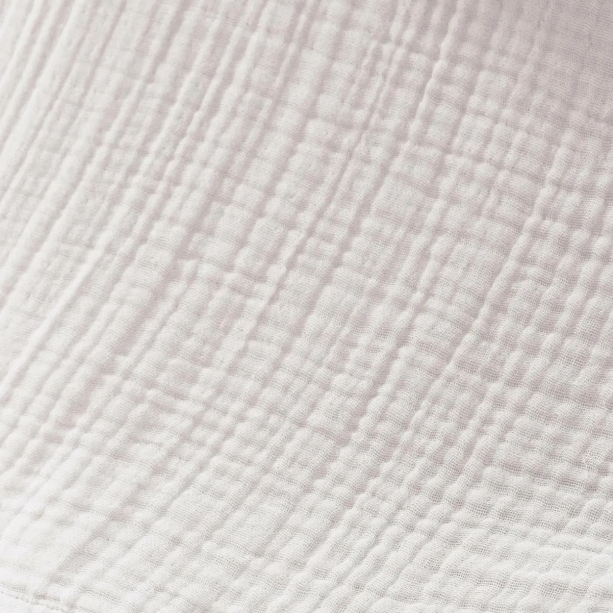 Taie d'oreiller quadruple gaze de coton (50 x 70 cm) Victoria x Gaïa Blanc chantilly