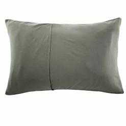 Taie d'oreiller quadruple gaze de coton ( 50 x 70 cm) Victoria x Gaïa Vert romarin