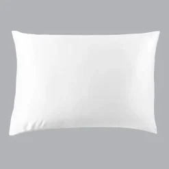 Taie d'oreiller rectangulaire soie de mûrier (50 x 80 cm) Mizuki Blanche