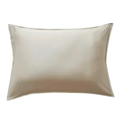 Taie d'oreiller rectangulaire satin de bambou (50 x 80 cm) Sienna Beige