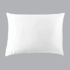 Taie d'oreiller rectangulaire soie de mûrier (50 x 70 cm) Mizuki Blanche