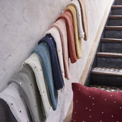 Taie d'oreiller rectangulaire gaze de coton (50 x 70 cm) Gaïa Chic Terracotta