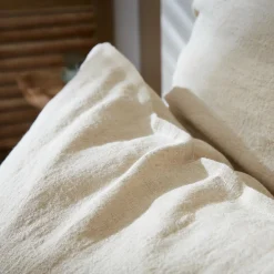 Taie d'oreiller rectangulaire lin lavé (50 x 80 cm) Louise Beige